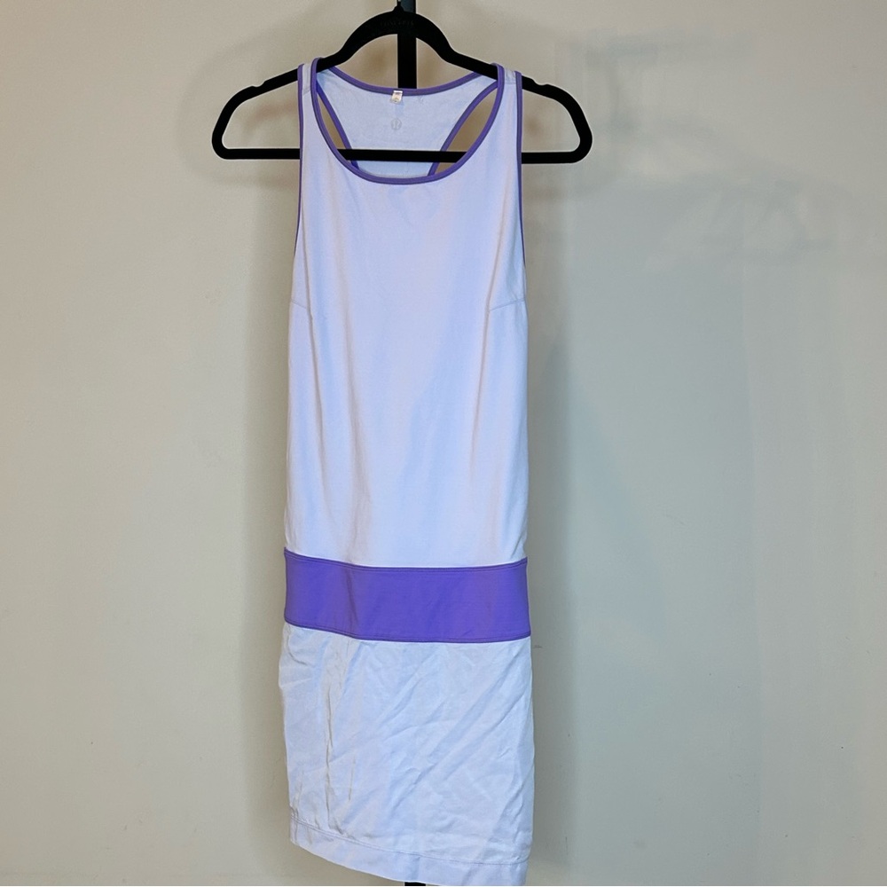 lululemon athletica White and Lavender Midi Dress